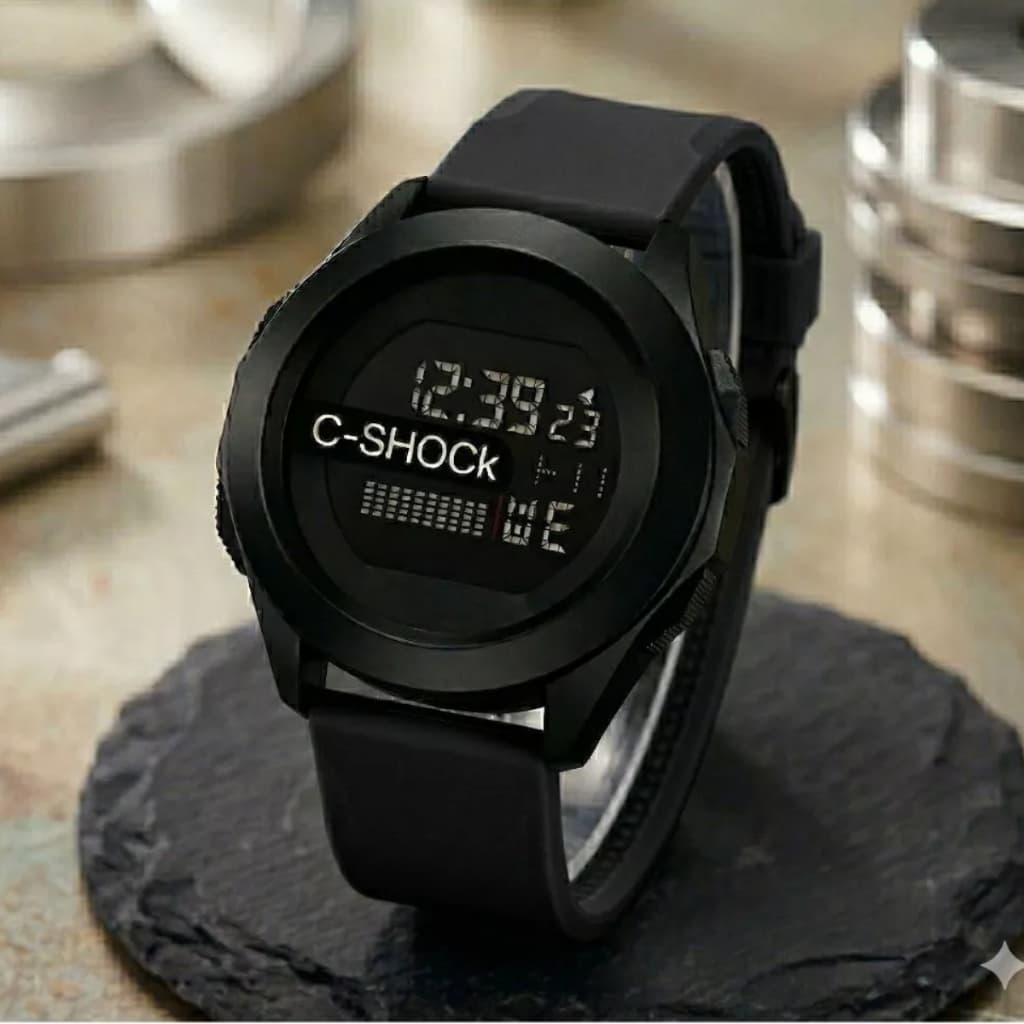 Relógio Masculino Digital C-Shock Tático Dia Dia Pulseira Silicone Varias Cores Relógio Digital Led