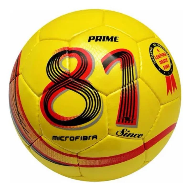 Bola Dalponte 81 Prime Amarela Campo Futsal Society Costurada À Mão Microfibra