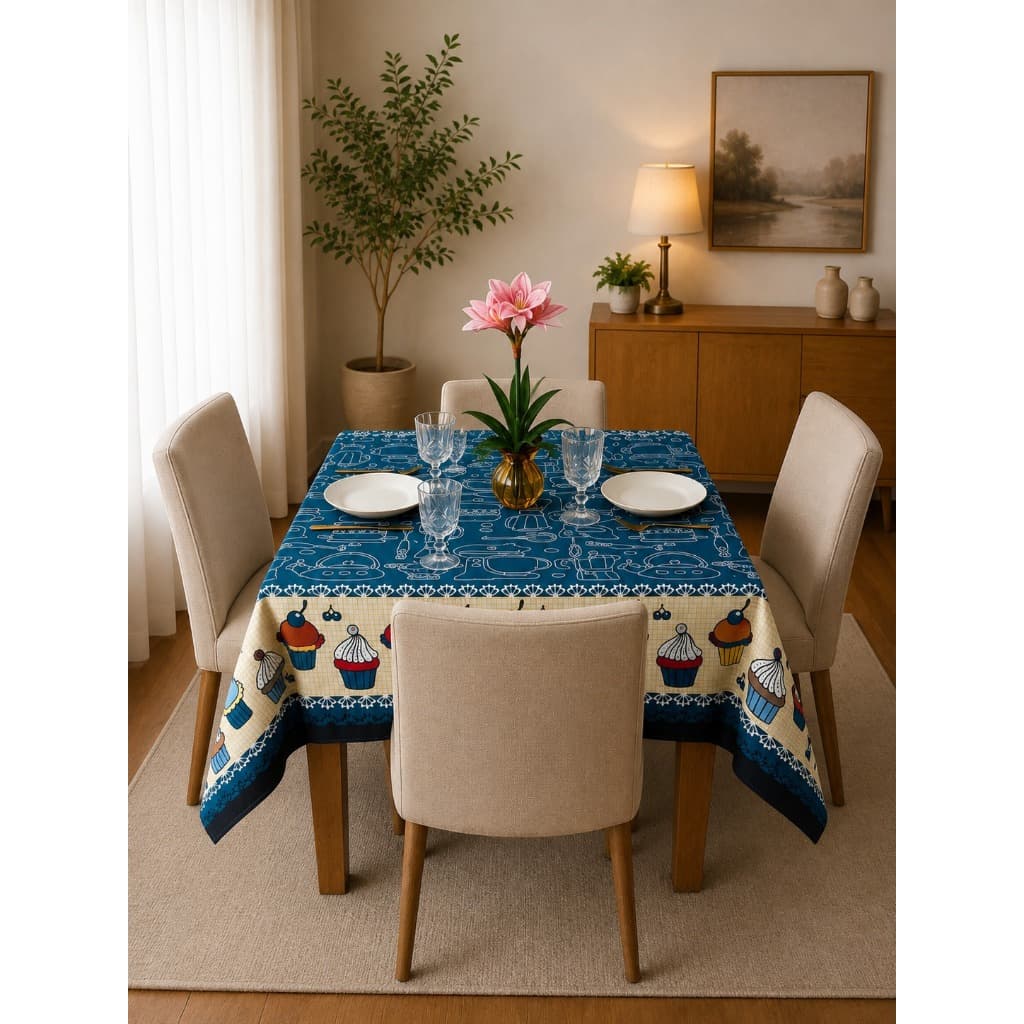 Toalha de Mesa Oxford Estampada 4 6 8 Lugares Várias Estampas Resistente e Elegante