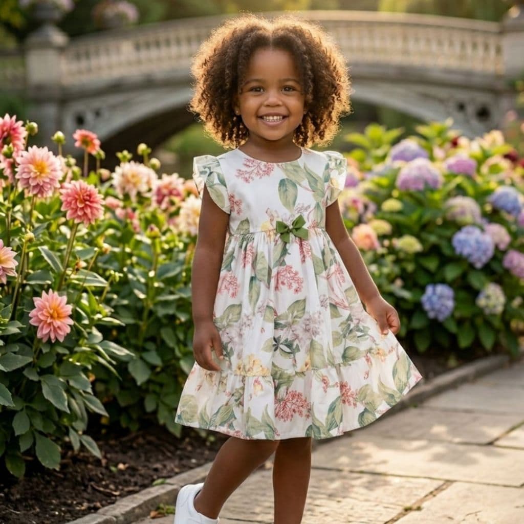 Vestido Infantil Menina Verão Feminino look casual Infantil feminina criança