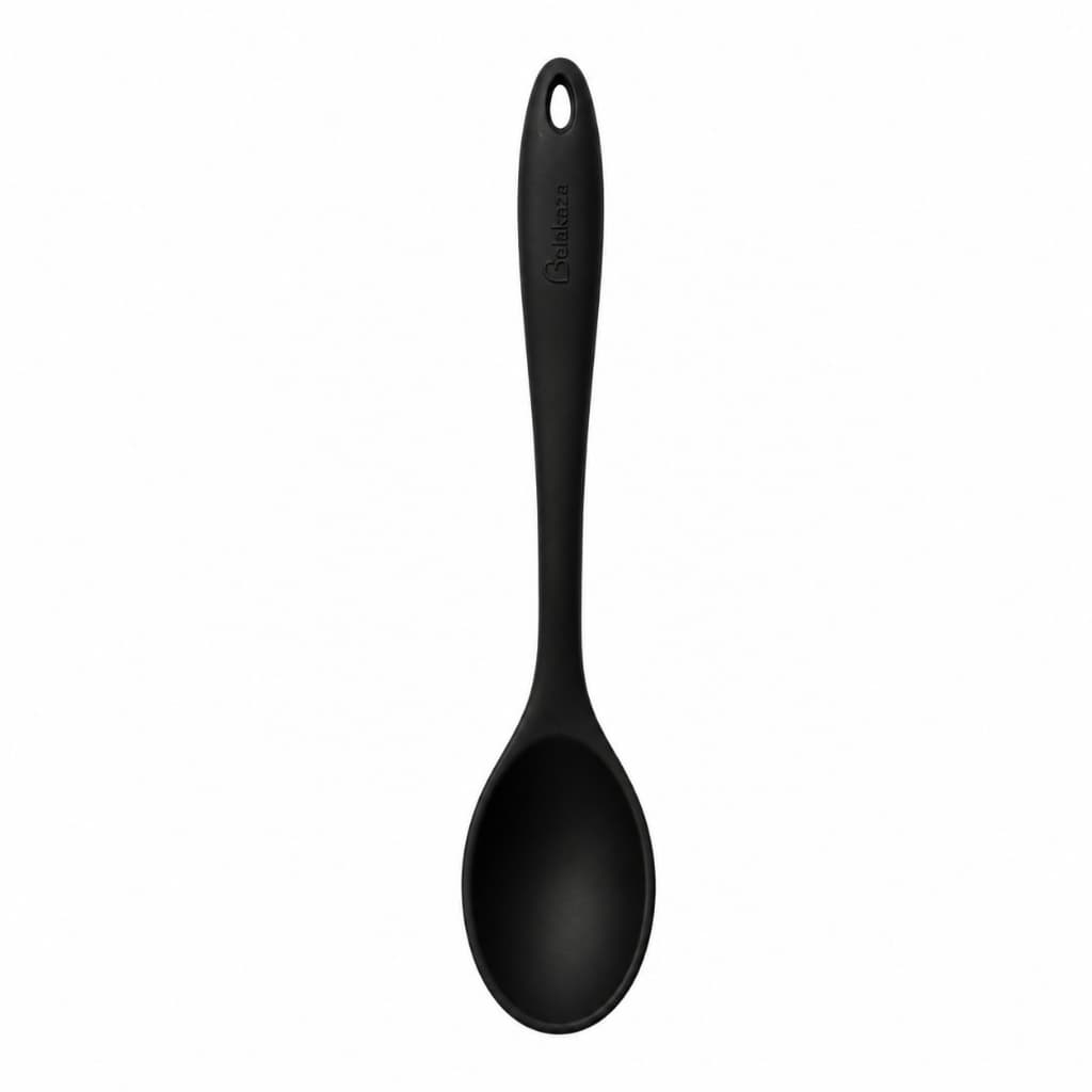 Colher de Silicone Preta 27,5 cm Belakaza para Cozinha