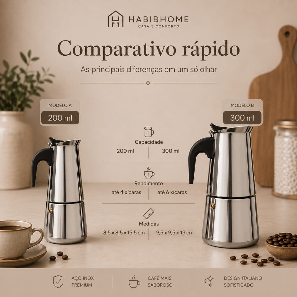 Prensa Francesa Cafeteira 350ml/650ml | Café e Chá | Design Premium