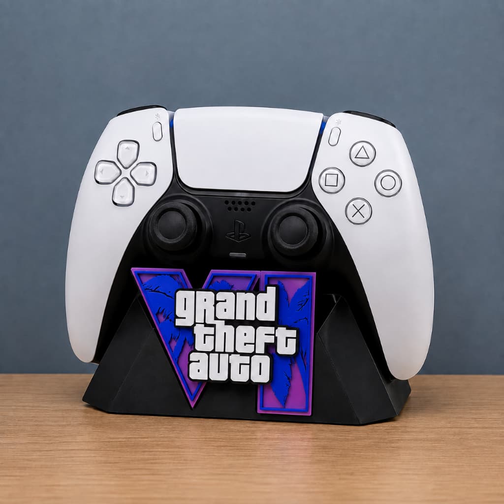 Suporte GTA VI Para Controle PS5 Xbox Series S X Gamer Decorativo