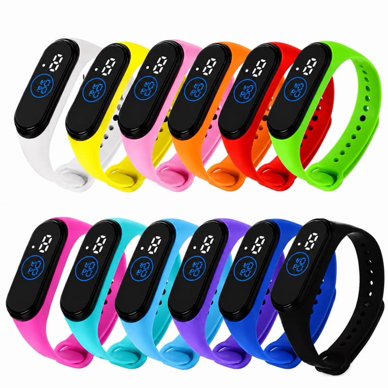 Relógio Digital M4 LED à Prova d'Água Unissex esportivo
