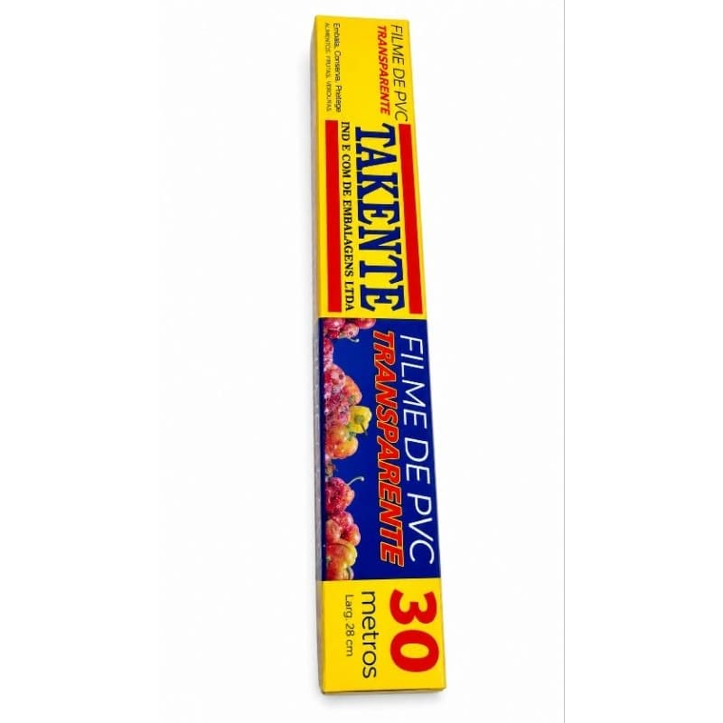 Filme PVC Transparente 30m x 28cm para Alimentos