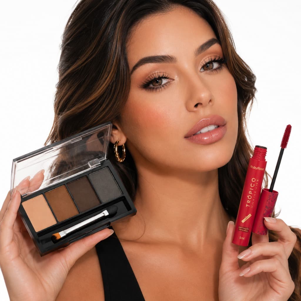 Ruby Rose Paleta Sobrancelha + Rímel Trópico