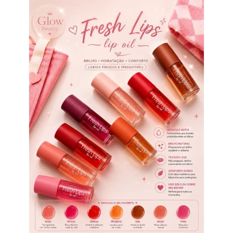 Lip Oil Fresh Lips Ruby Rose Hidratante