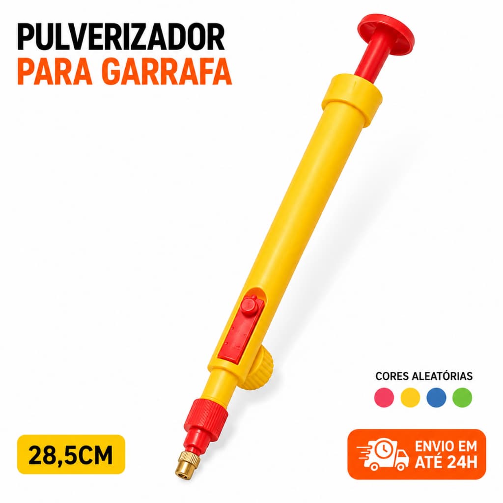 Pulverizador Para Garrafa Pet Plantas Manual Borrifador Bico Regulável Multiuso