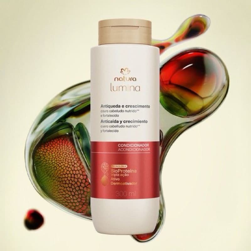 Condicionador Natura Lumina Antiqueda e Crescimento 300ml – Fortalecimento, Hidratação e Fios Mais Resistentes