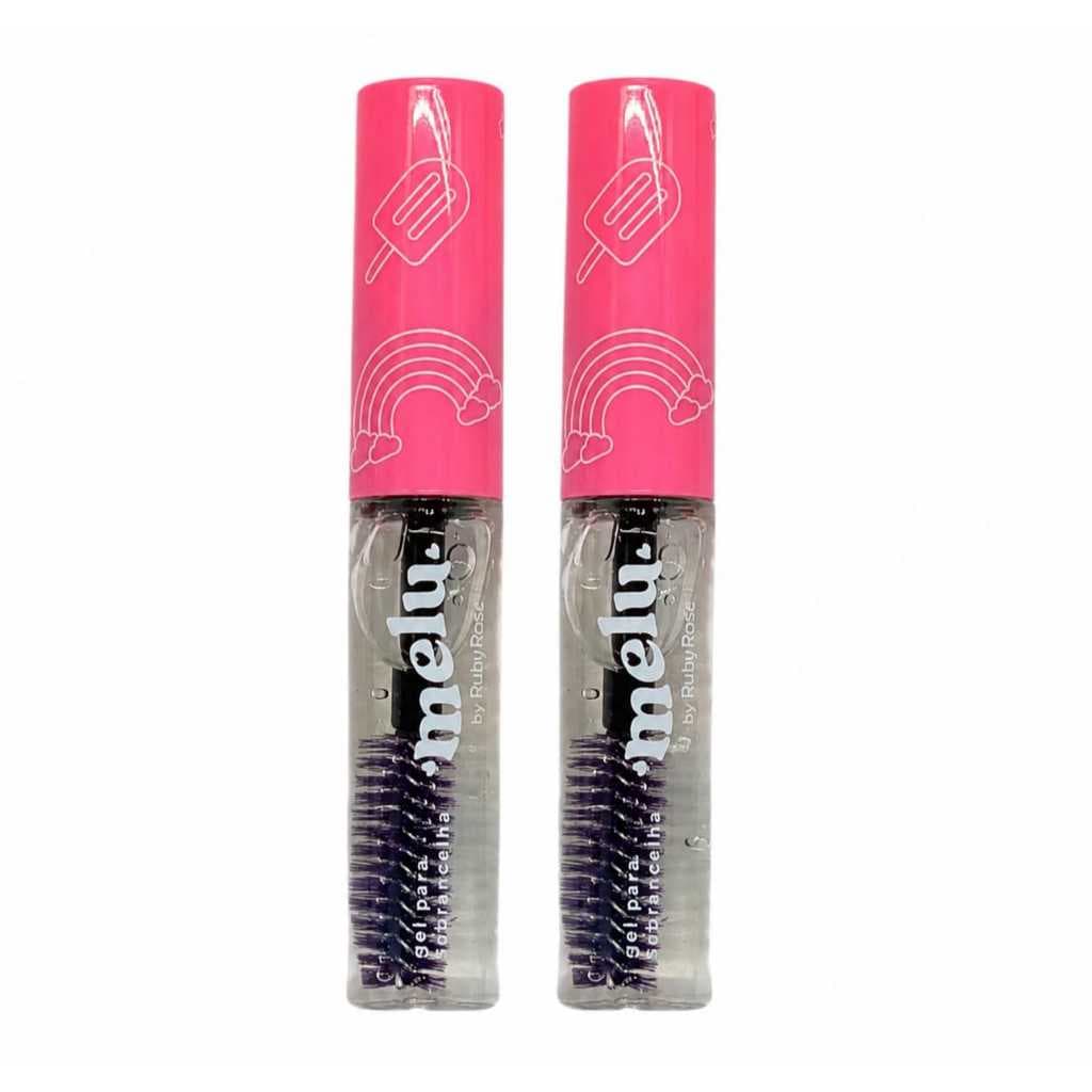 Kit 2 Gel Para Sobrancelhas Incolor Melu Ruby Rose