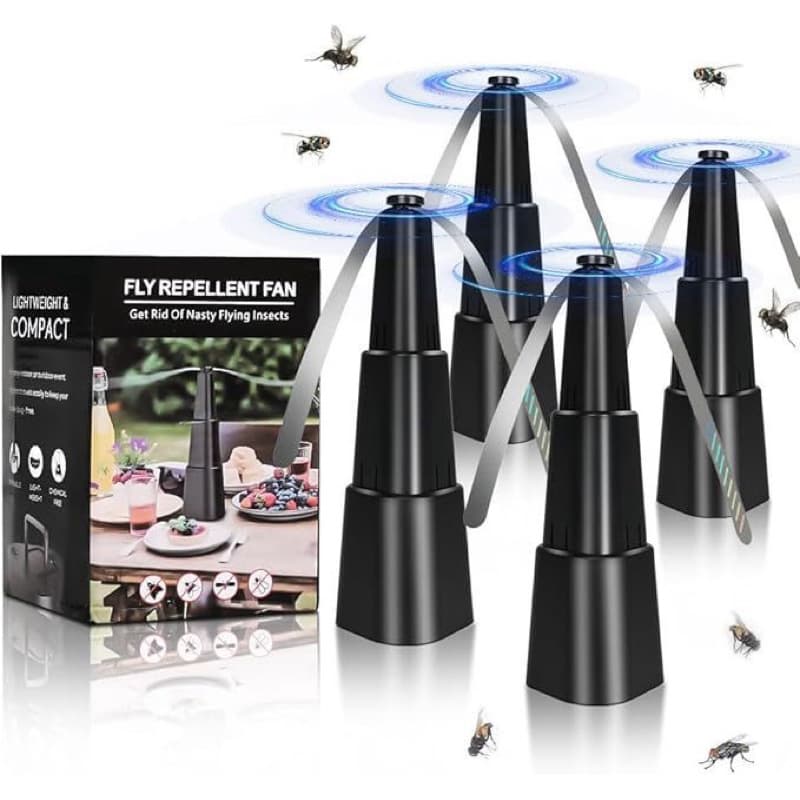 Ventilador Repelente Anti Mosquito Mosca Percevejo 25cm Preto Silencioso Economico