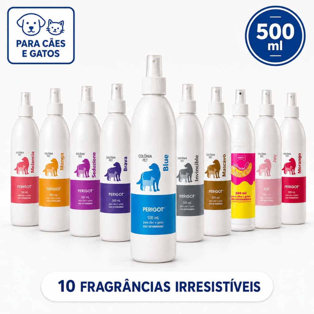 Perfume Colônia Pet Perigot 500ml Cães e Gatos