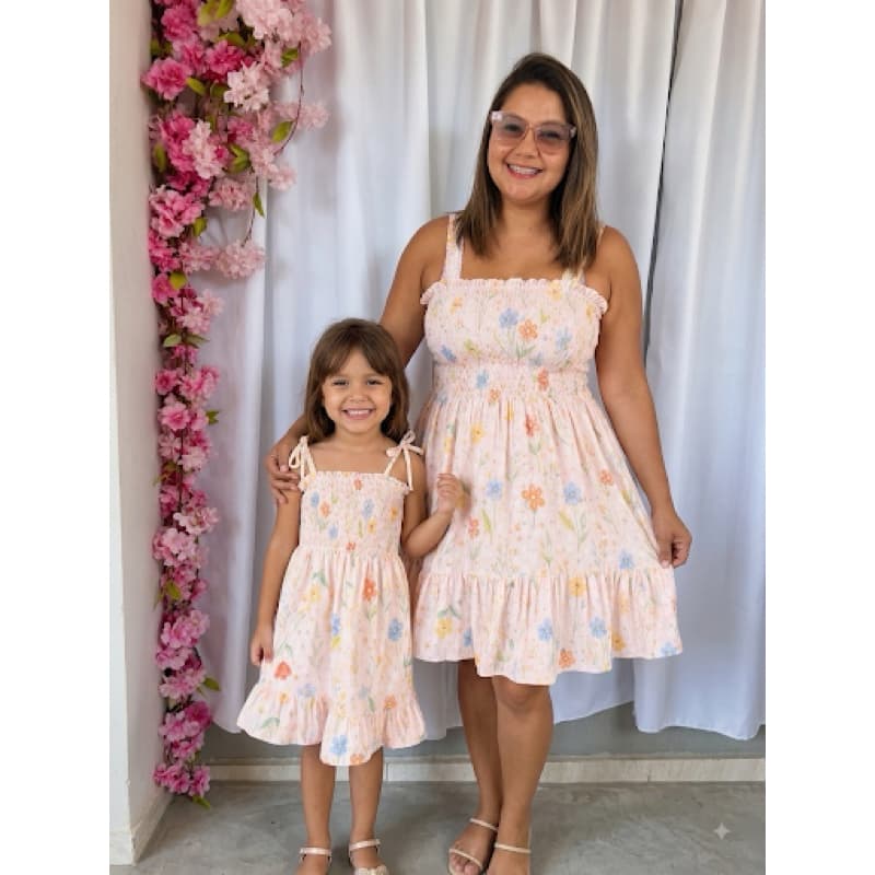 vestido mãe e filha com lastex /vestidos casual/vestido atemporal/mae e filha/vestido dia a dia