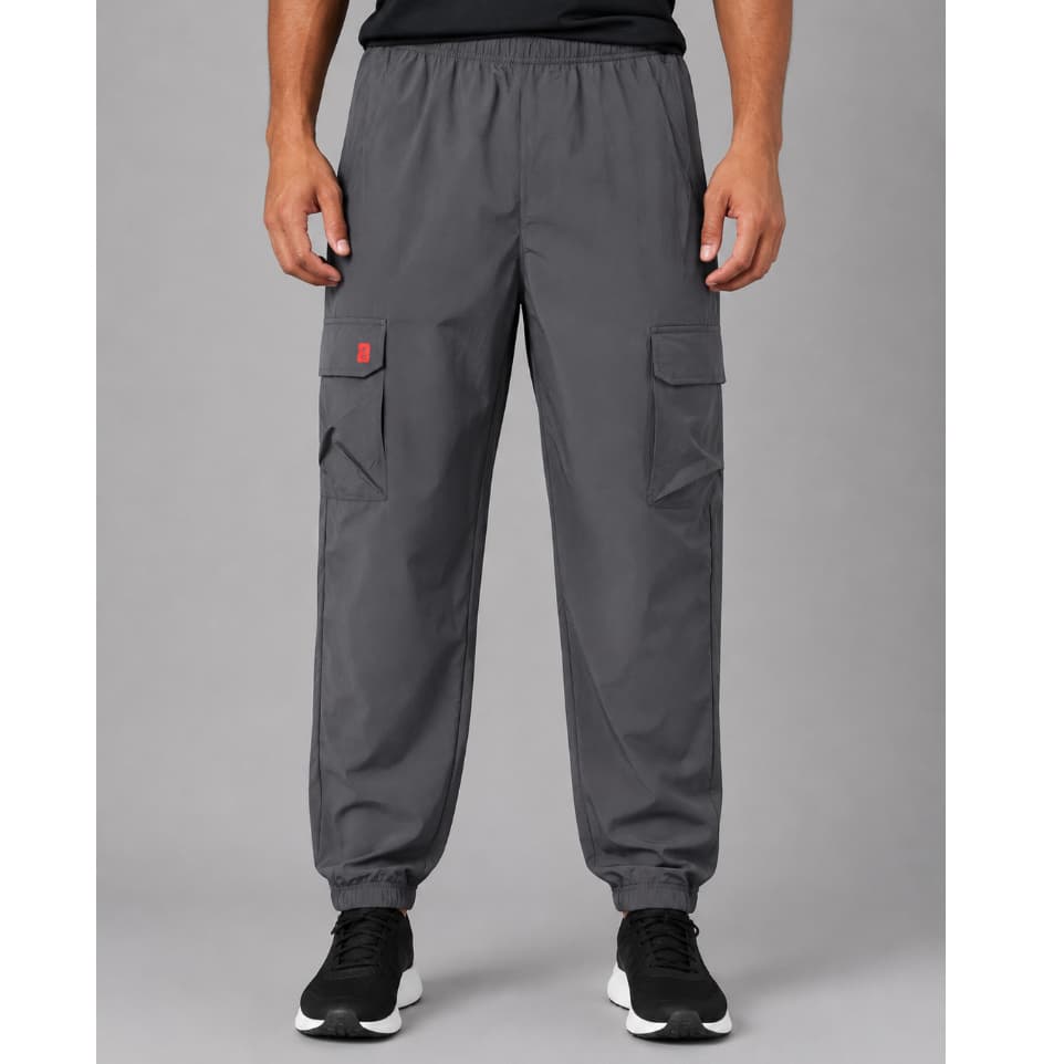 Calça Cargo Masculina Tactel com 4 Bolsos Cintura Elástica Jogger Esportiva