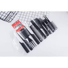 Kit 10 Pentes Profissionais para Cabelo - Durável e Versátil para Todos os Tipos de Cabelo