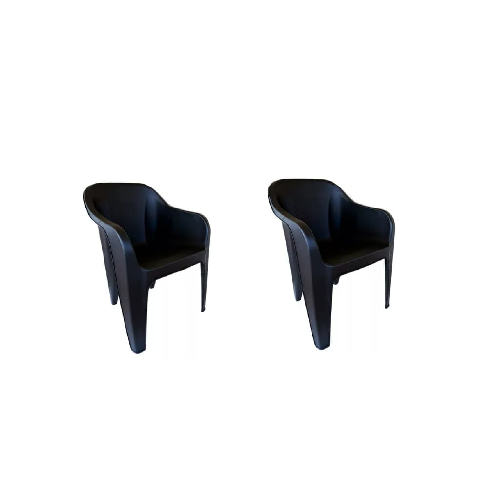 Kit Com 2 Cadeiras Poltronas Resist Confortavel Multiuso