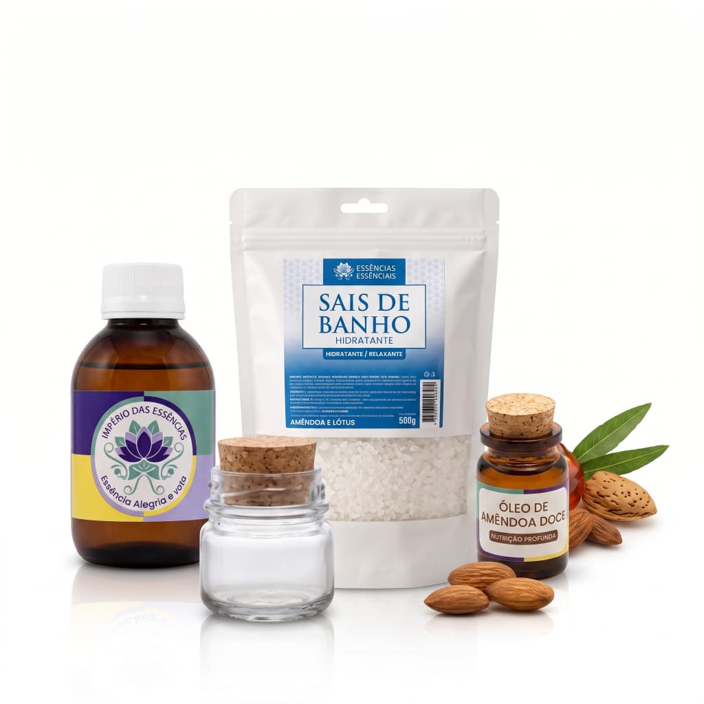 Kit Sais De Banho Relaxante 1kg Escolha Sua Essência