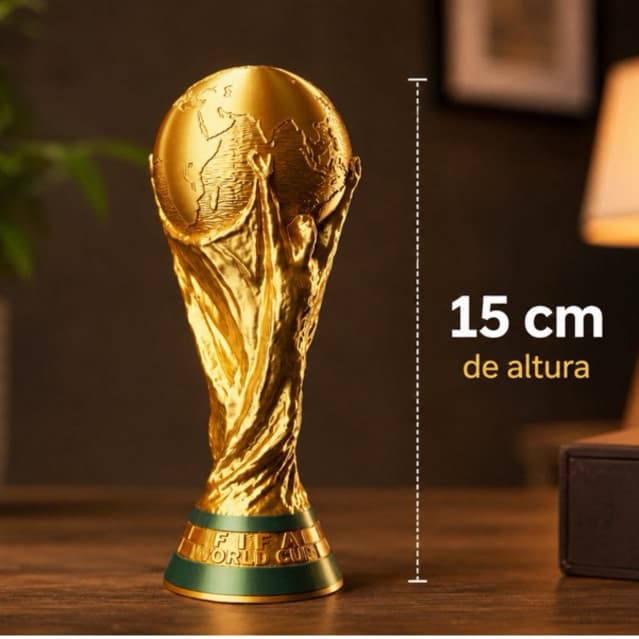 Taça da Copa Decorativa | Troféu de Futebol | Presente para Colecionadores | Decoração Esportiva