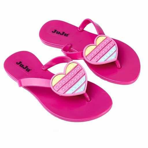 Sandália Chinelo Infantil Menina Mocinha Princesa Coração Resistente Confortavel Juvenil