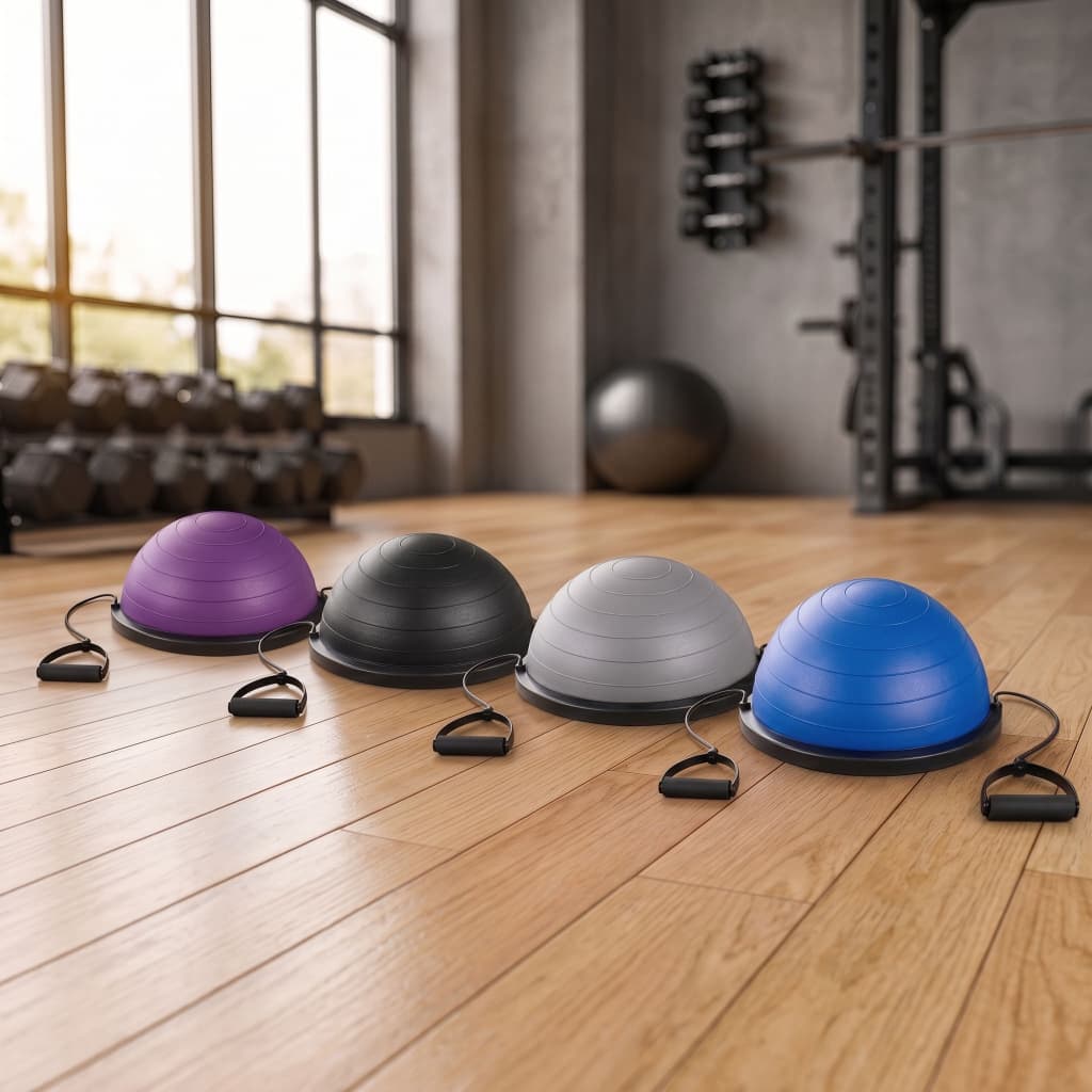 Meia bola suíça de pilates Bosu equilíbrio fortalecimento Exercicio Treino
