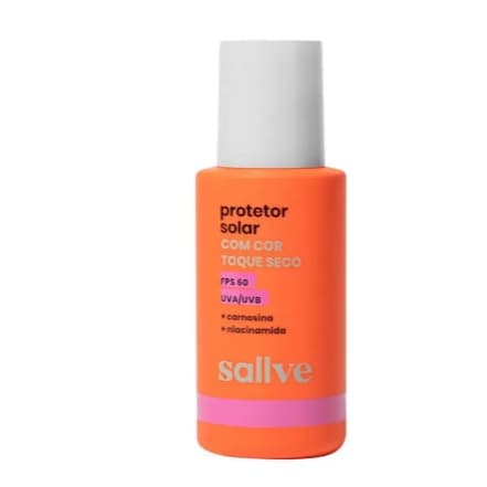 Protetor Solar Facial Sallve FPS 60 Cor 80 40g