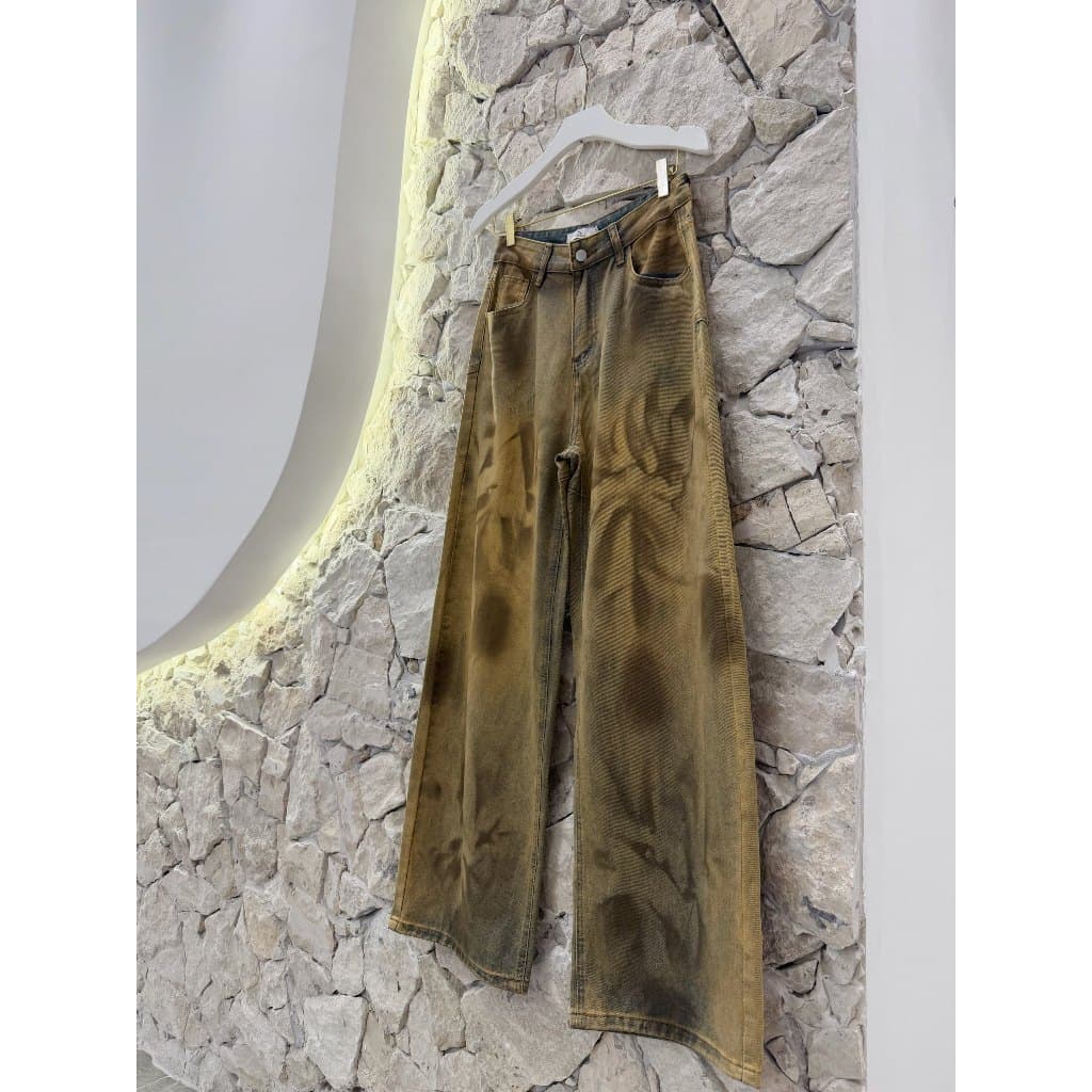 Calça wide Leg Feminina Vintage