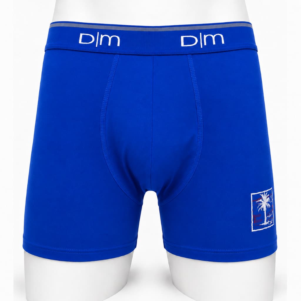 Uma Cueca Box Boxer em Microfibra com Elástico Personalizado Dom Marco 8505