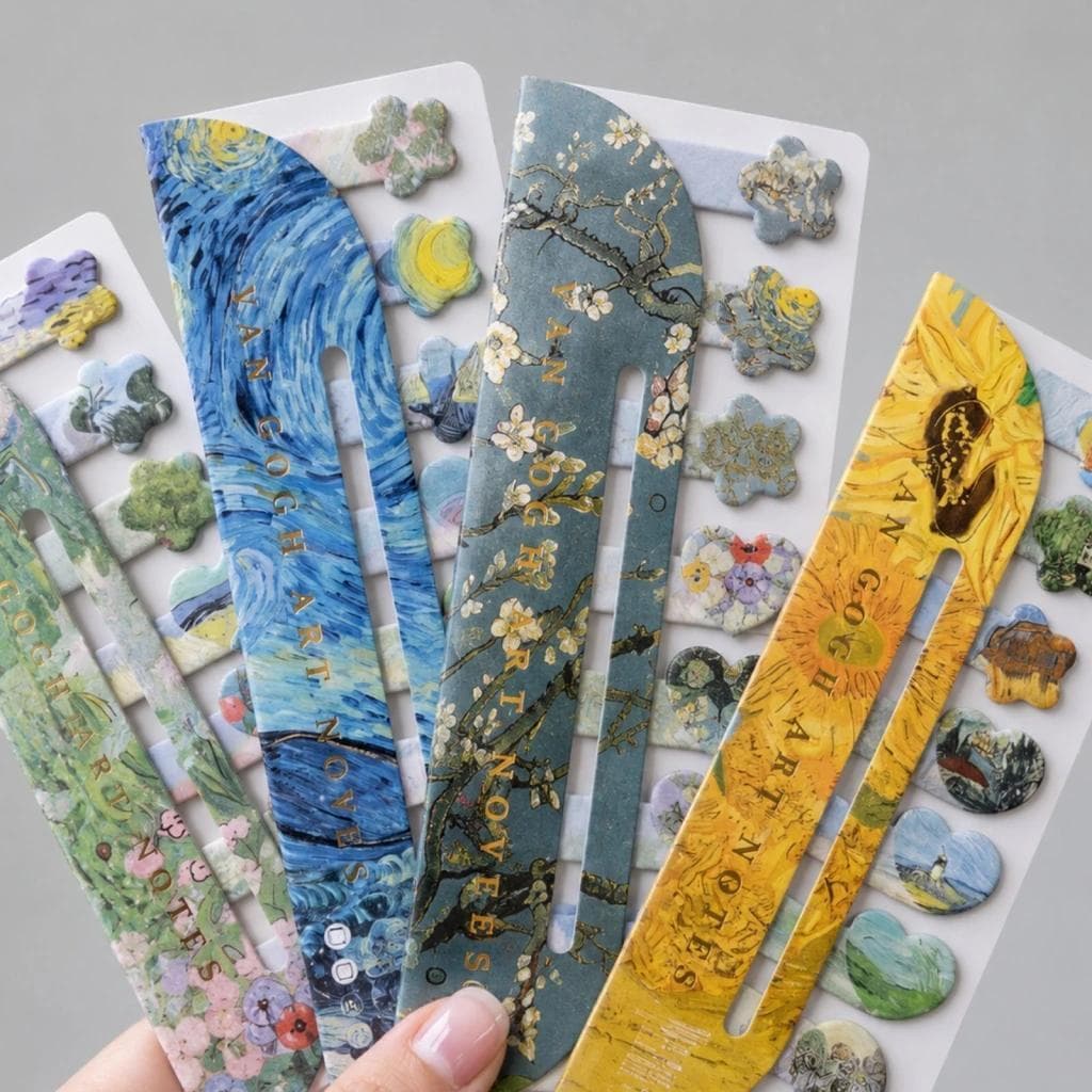 Cartela Com 8 Post-its Van Gogh ( 20 Fls, 19×7 Cm) Michael Judi