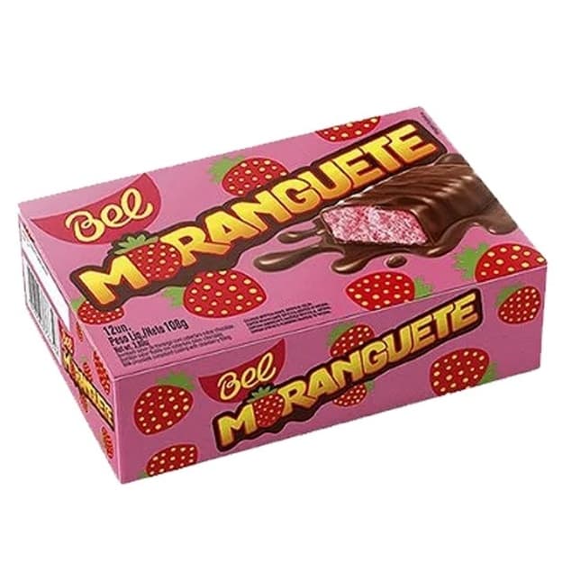 Chocolate Moranguete Bel - Caixa com 108G-12 Unidades