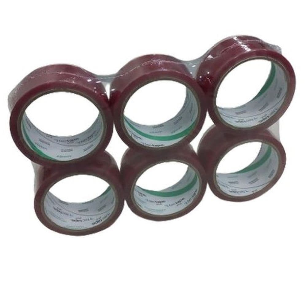 KIT FITA ADESIVA LARGA 48X50M C/ 06 ROLOS TECTAPE 308 TRANSPARENTE CUIDADO FRAGIL