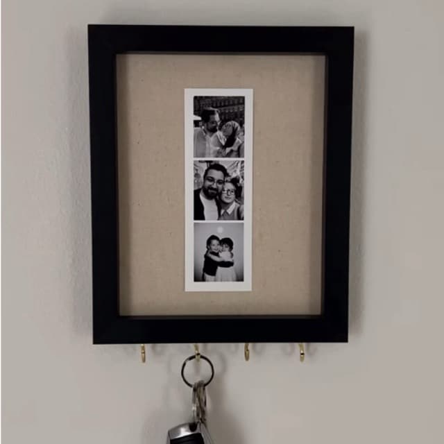 Porta Chaves Decorativo com Quadro Porta Retrato | Organizador de Chaves de Parede