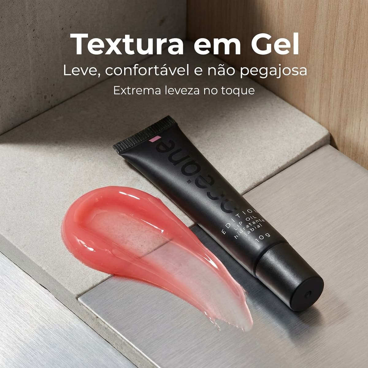 Lip Oil Hidratante Labial Oceane Blossom brilho leve e hidratação intensa para lábios macios no dia