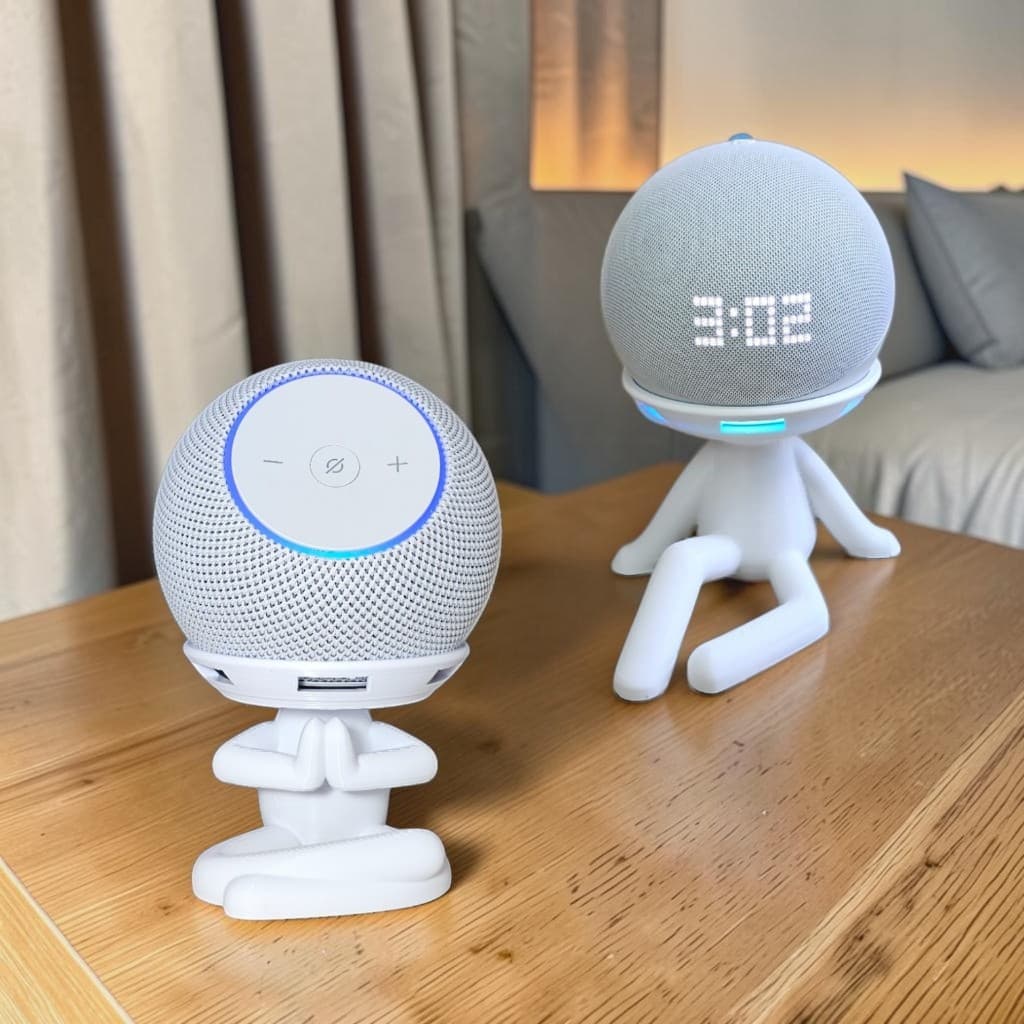 Suporte Alexa Echo Dot 3, 4 e 5, Echo Pop Max e Coleção Robert Decor Multiuso Decoração Presente