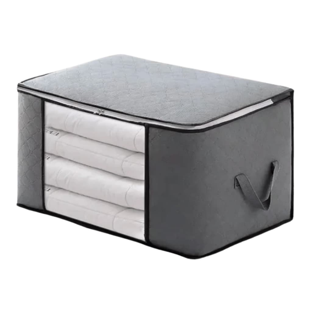 Caixa Saco Organizador de Roupas Dobrável Grande Capacidade p/ Toalhas Edredom Cama Cobertor Closet