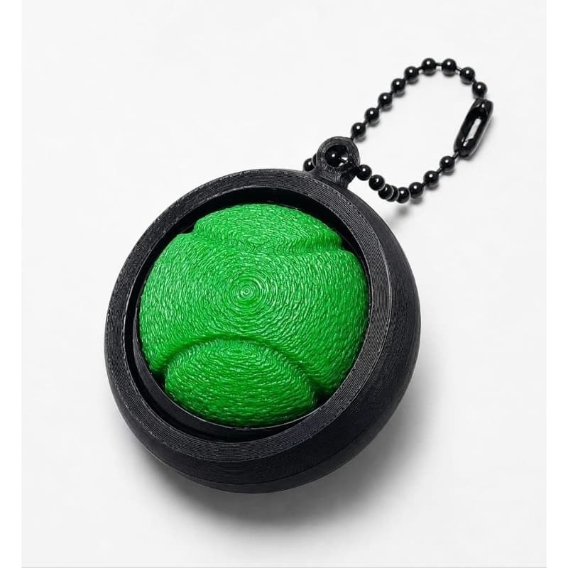 Chaveiro Bola de Tênis Giratória 3D – Spinner Antiestresse 4,5 cm