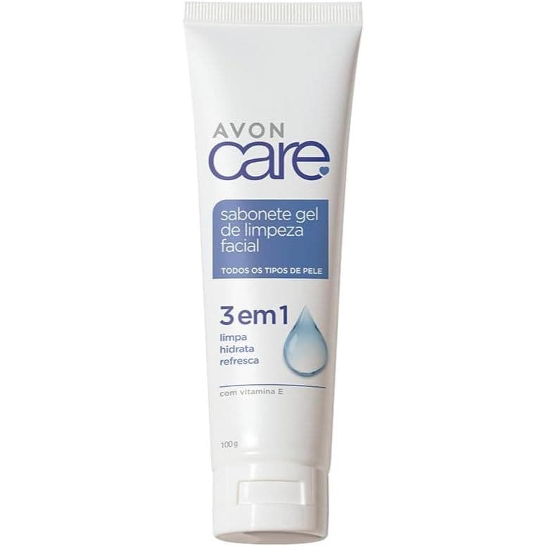 Avon Care Sabonete Gel de Limpeza facial 3 em 1- Limpa, Hidrata e Refresca 100g