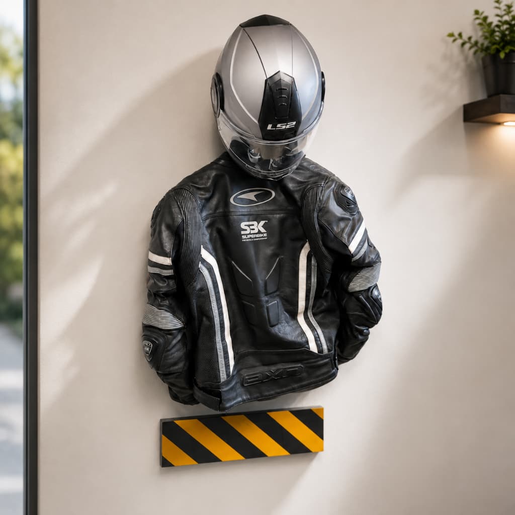 Suporte para Capacete de Moto de Parede – Organizador para Capacete