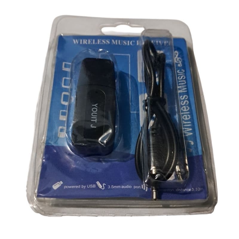 Adaptador Receptor de Música USB Bluetooth P2 Caixa de Som, Computador, Som de Carro