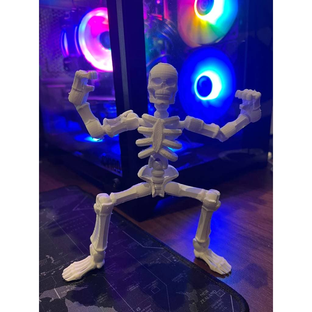 Esqueleto Articulado 3D - Montagem Criativa Decorativa Enfeite Caveira Halloween