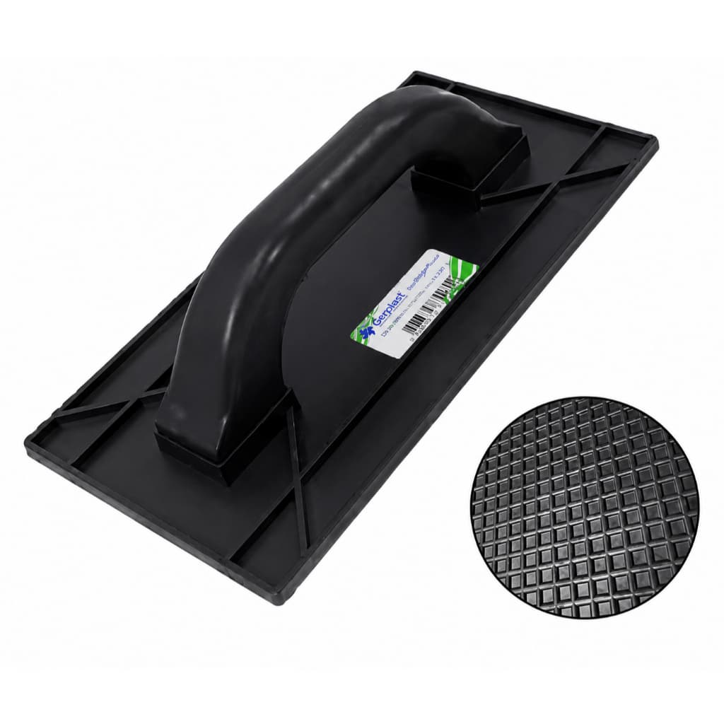 DESEMPENADEIRA PLASTICA ESTRIADA GERPLAST 17X30 - PRETA