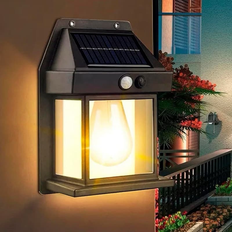 Luminaria Solar Com Sensor Luz De Parede 3 Modos De Iluminação, Luz Solar Impermeável, Energia Sola