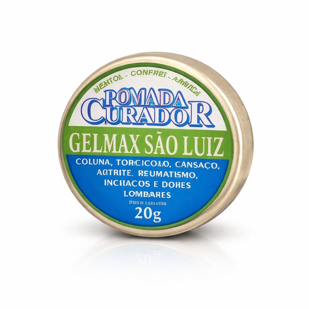 6 UN Pomada Curador Gelmax São Luiz - 20g
