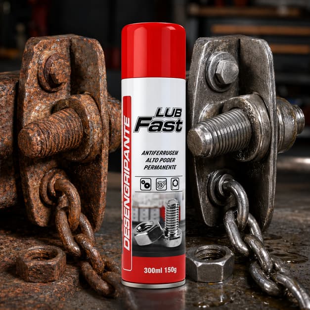 Desengripante Anticorrosivo Óleo Antiferrugem Multiuso 300ml Spray Óleo Lub Fast Aerosol Desoxidante