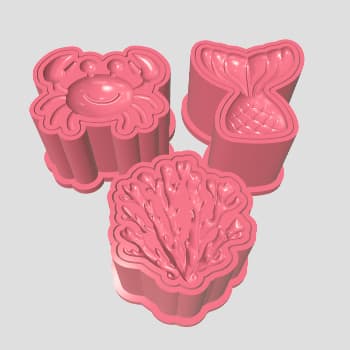 Ejetor Doces Brigadeiros Modelador - Fundo do Mar 2