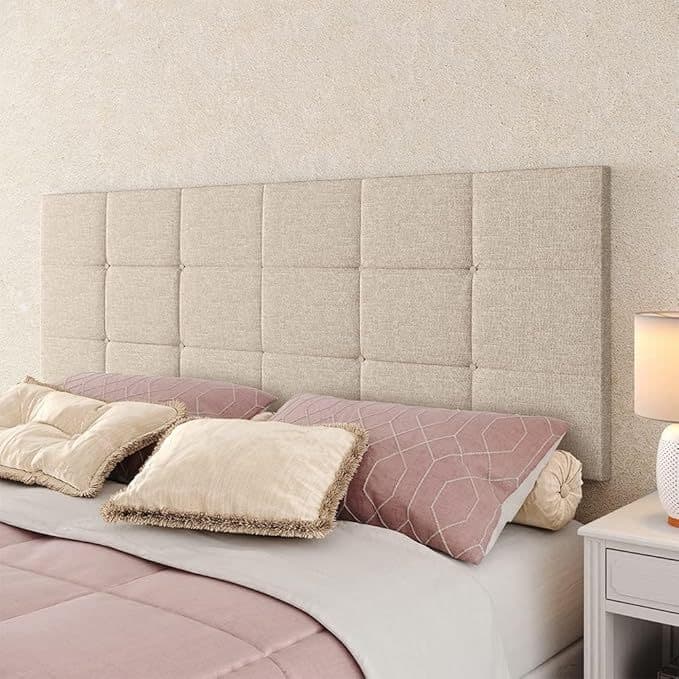 Cabeceira Cama Queen Size 1,60m Estofada Dobrável para Cama Quarto em Suede ou Linho Painel Acolchoado 160x55cm