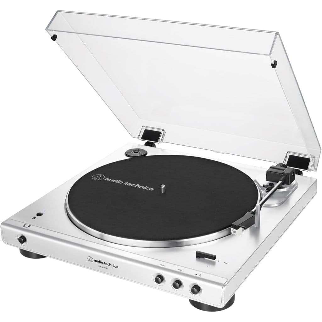 Toca-Discos Audio-Technica Sem Fio com acionamento automático por correia (Belt-Drive) AT-LP60XBT-WW, Branco