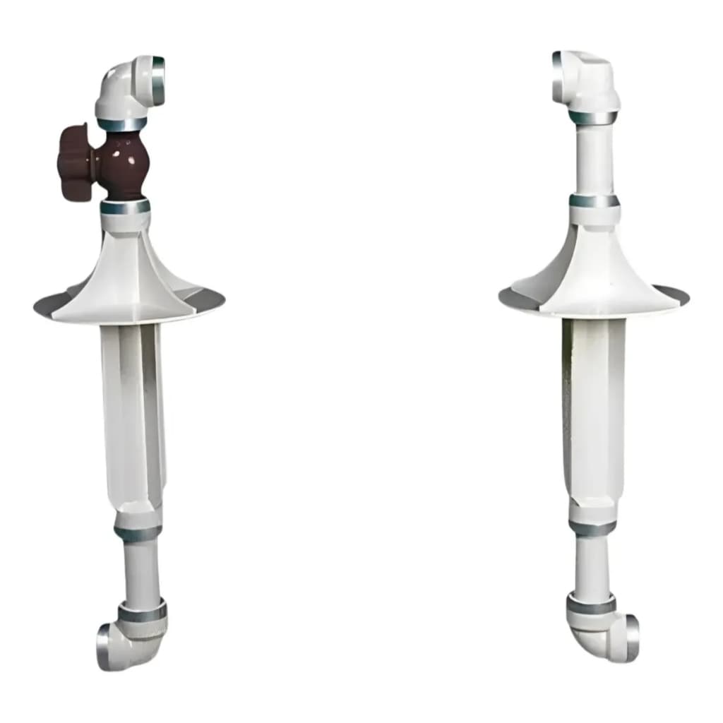 Kit Cavalete P/ Hidrometro Medidor 3/4 Branco Plastico Unija suporte para hidrometro cavalete medidor de agua