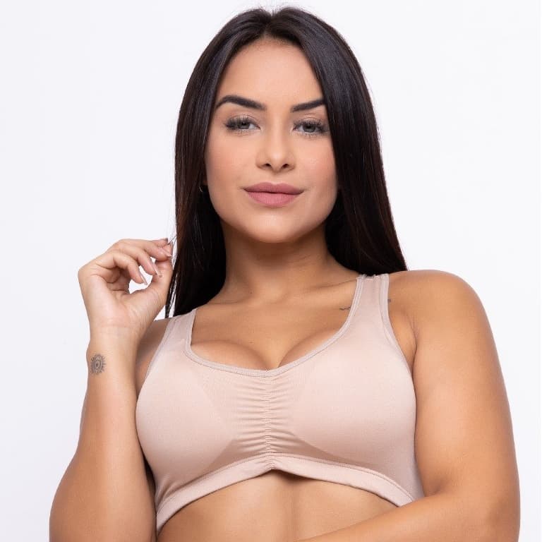 Top Fitness grosso Nadador Academia com Bojo Feminino removivel tecido duplo Zfit