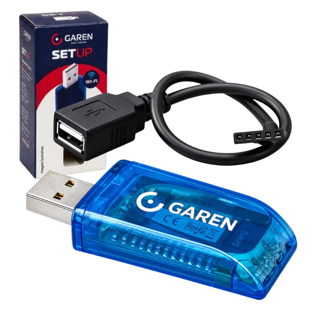 Setup Garen Programador para Portão Eletrônico Central de Comando Compatível App G Smart 4.0
