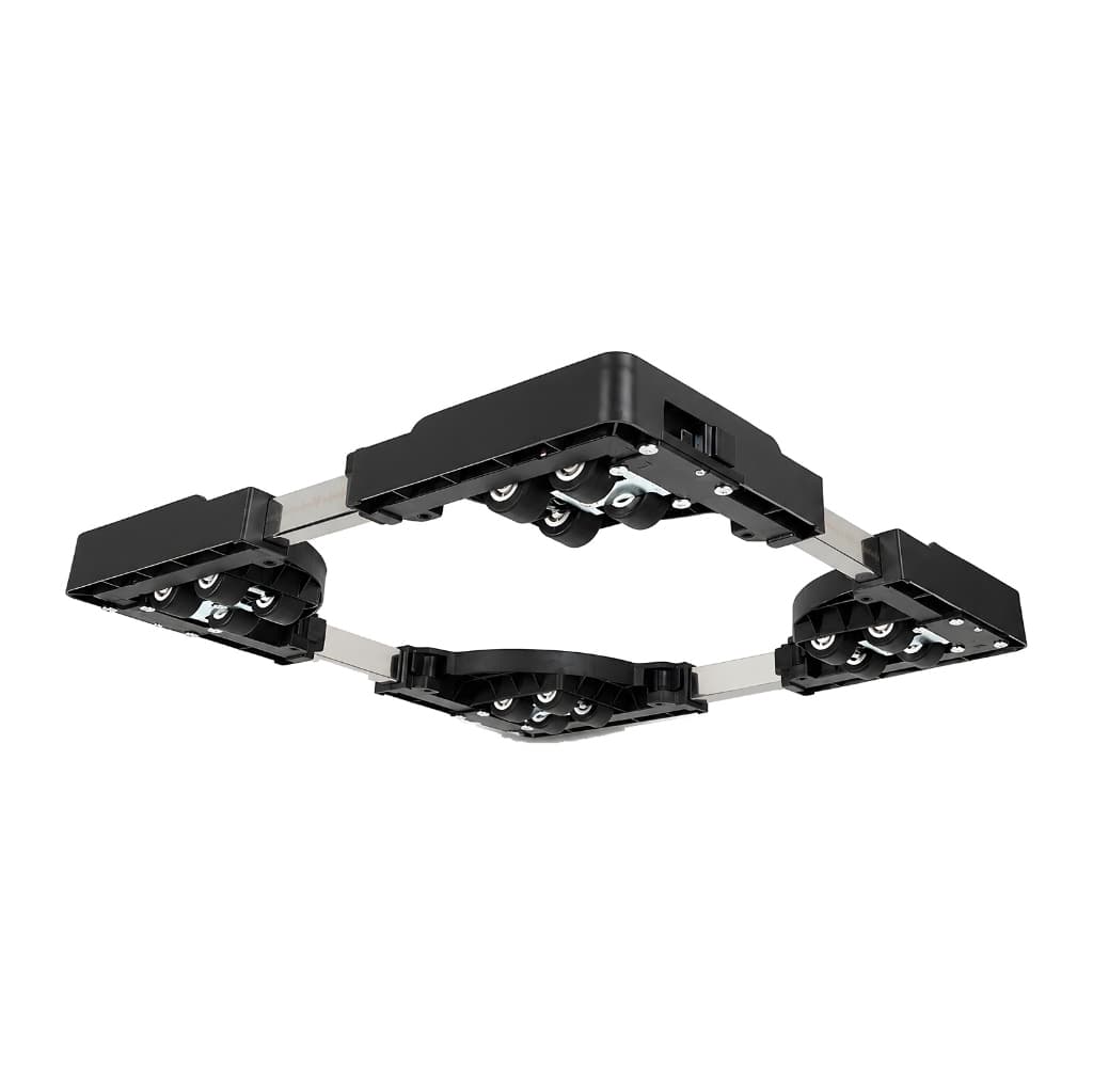 Base Suporte Móvel Eletrodomésticos Ajustável 45,5‑70cm, Rodízio Silencioso com Trava, Carga 150kg